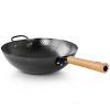 Oster Bressler 13.5in Nonstick Carbon Steel Wok with Wooden Handle - 3 of 4