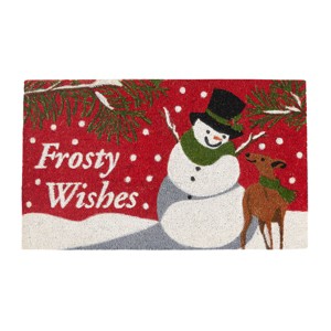 Park Designs Flurry Snowman Doormat 1'6''x2'6'' - 1 of 3