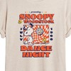Women's - Peanuts - Snoopy And Woodstock Dance Night Oversized Graphic T-Shirt - 2 of 4