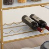 NicBex Mobile Kitchen Island Cart Multifunctional Kitchen Carts on Wheels with Storage with 6-Tier Shelves for Dining Rooms, Gold - 4 of 4