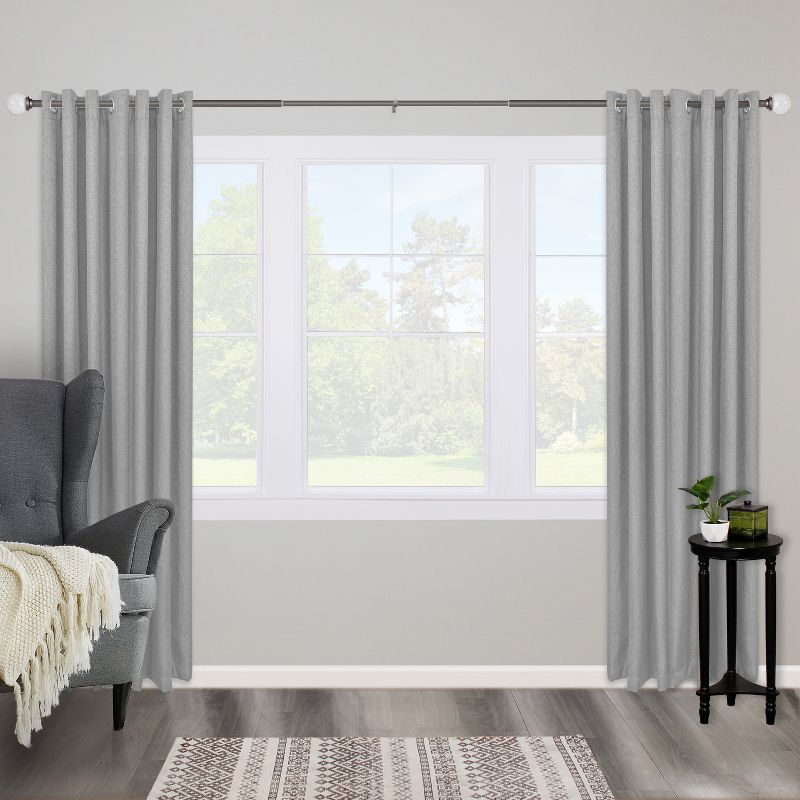 Kenney Walden 1" Premium Decorative Window Curtain Rod, 3 of 5
