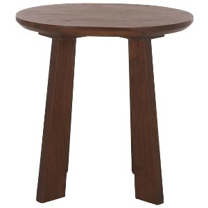 Zoro Round Stool - STL3700 - Brown - Safavieh - 1 of 4