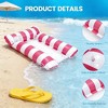 Jasonwell 2-Pack Inflatable Pool Floats – 4-in-1 Hammock with Mesh Bottom, Floating Chair Bed for Adults, Yellow & Pink - 4 of 4