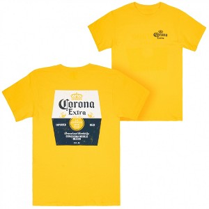 Mens Corona Extra Distressed Label Front and Back Print T-Shirt - 1 of 4