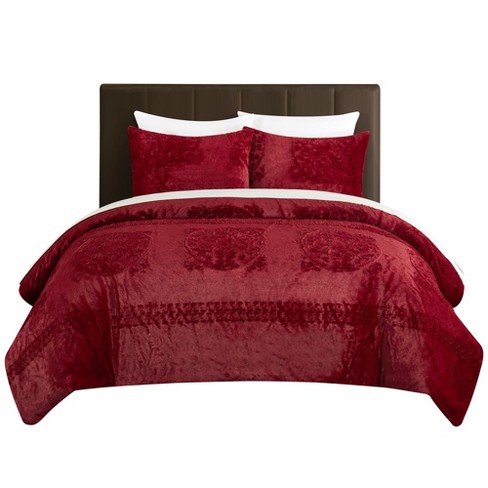 Chic Home Amaya 5 Piece Comforter Set, Wine : Target