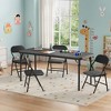 5-Piece Kids Folding Table and Chairs Set, Foldable, Children's Activity Table and Chairs Set, for Dining Room, Living Room - 2 of 4