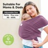 KeaBabies D-Lite Baby Wrap Carrier, Adjustable Baby Carrier, Baby Sling, Newborn, Infant, Toddler 7-44lbs - 4 of 4