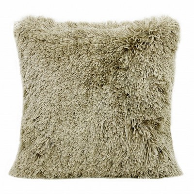 HomeRoots 20" X 20" Taupe Polyester Zippered Pillow