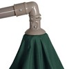 Northlight 10' Outdoor Patio Off-Set Crank and Tilt Umbrella - Green - 3 of 4