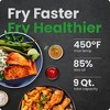 Chefman TurboFry 6-in-1 Air Fryer, Powerful DC Motor Heats to 450°F, 9-Quart Nonstick Basket - Black - 2 of 4