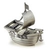 Jiallo  Pewter Finish Pirate Ship Money Bank - 2 of 2