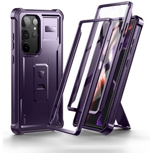 Dexnor Full Body Case for Samsung Galaxy S23 Ultra 5G/6.8 inches, [Extra Front Frame] Built-in Screen Protector and Kickstand - 1 of 3