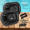 Pyle 4 Way 6x9 Inch 500 Watt Quadriaxial Loud Pro Audio Universal Quick Replacement Component Sound Speaker with Non-Fatiguing Butyl Rubber (Set of 2) - 4 of 4