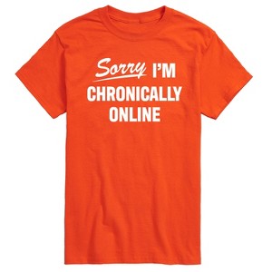Men's - Instant Message - Sorry I'm Chronically Online Short Sleeve Graphic T-Shirt - 1 of 4