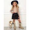 Autumn Dot Ruffled Top and Corduroy Skirt Set Mia Belle Girls - 4 of 4