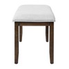 Sapphtopaz Modern Ottoman Shoe Bench Vanity Stool with Metal Legs Footstool Entryway Bench for Living Room, Bedroom, Fitting room - 2 of 4