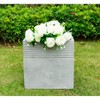 15" Kante Lightweight Outdoor Modern Square Concrete Planter Natural Concrete Gray - Rosemead Home & Garden, Inc. - 3 of 4