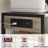 3 Tier Printer Stand with Charging Station, Mobile Printer Table with Storage Shelf & Lockable Wheels for Home Office, Living Room - 3 of 4