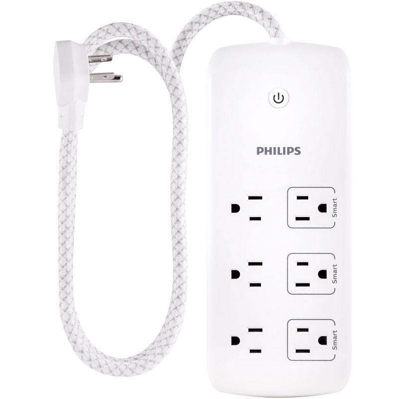 Philips Smart Plug 6-Outlet Surge Protector - 4ft. - White, 1 of 17