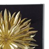 24"x24" 3D Paper Flower Framed Wall Decor Gold/Black - A&B Home: Contemporary Art Deco Style, Acrylic Frame, Botanical Digital Art - 3 of 3