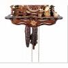 Chalet Cuckoo Clock with Beer Drinker – 10 in – Hand-carved Windows & Trees By River City Clocks - 3 of 3
