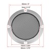 Unique Bargains Round Mesh Trim Subwoofer Grille Horn Speaker Protective Cover Silver Tone 2 Pcs - 4 of 4