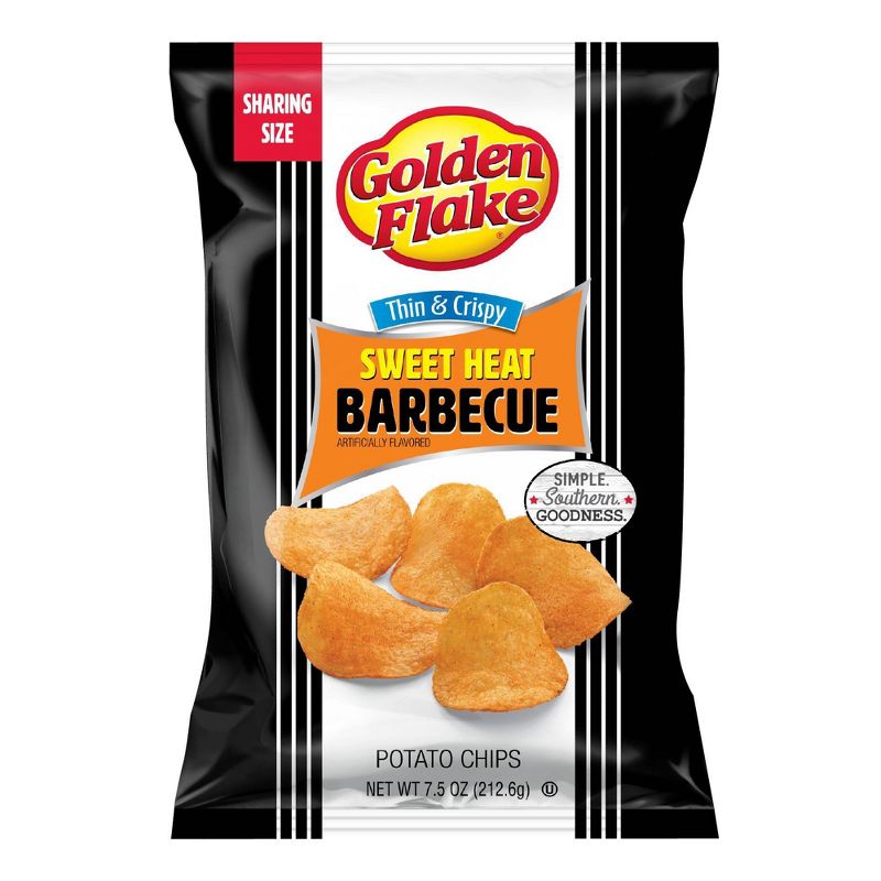 Golden Flake Sweet Heat BBQ Chips - 7.5oz, 1 of 7