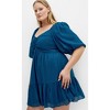 Women's Plus Size DRESS MARCY - Poseidon | CITY CHIC - 3 of 4