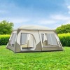 FURNIinspire Camping Tents Large Family Camping Tent With Rainfly And Carry Bag, 10 Person Sun Shelter, Multicolored, 120.07"*167.99"*78.74" - 2 of 4