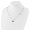 Black Bow Jewelry Blue & White Diamond Tear Slide Necklace in Sterling Silver - 4 of 4