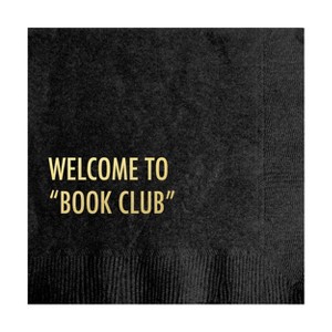 Pretty Alright Goods 20ct 'Welcome to Book Club' Cocktail Napkins - 1 of 3