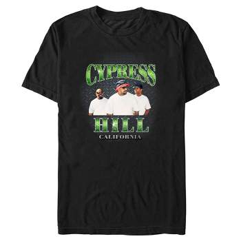 Men's Cypress Hill Green Glitter Logo T-Shirt