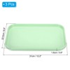 Unique Bargains Kitchen Reusable Lightweight Plastic Rectangular Serving Tray 3 Pcs - 2 of 4