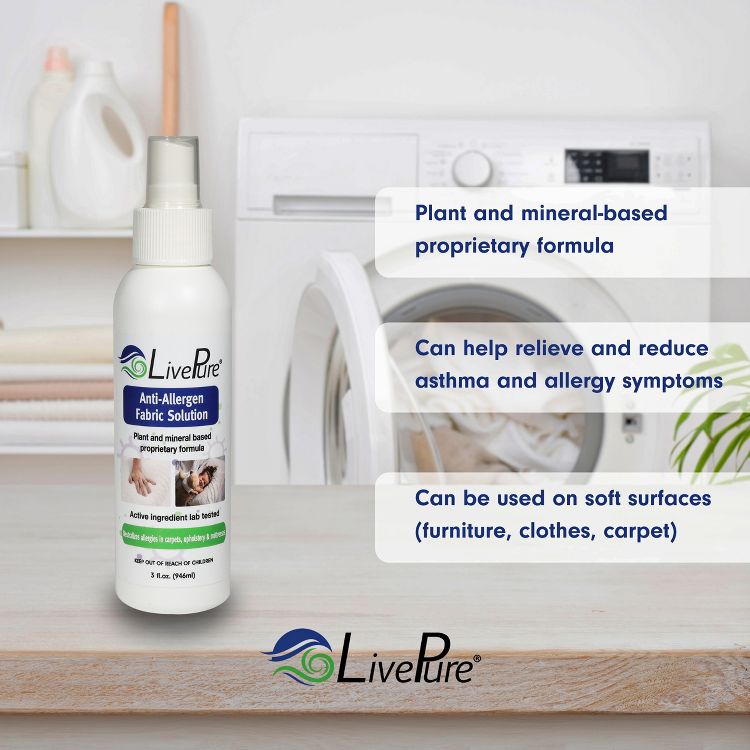 LivePure Anti-Allergen Fabric Spray for Household Surfaces, 4 of 5