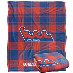 Kingsborough Community College Campus Plaid Spirit Silky Touch Super Soft Throw Blanket 50x60 - 1 of 4