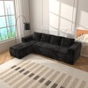 Tiramisubest Cloud L Shape Sectional Modular Sectional Sofa Deep Seat Couch Reversible Chaise Sofa Living Room Bedroom, Back - 4 of 4