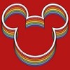 Girl's Disney Mickey Mouse Rainbow Silhouette T-Shirt - 2 of 4
