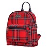 Signare USA Red Royal Stewart Tartan Daypack Backpack - 2 of 4
