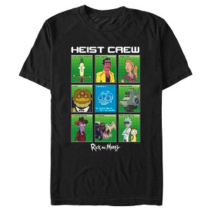 Men's Rick And Morty Featuring The Heist Crew T-Shirt - 1 of 4