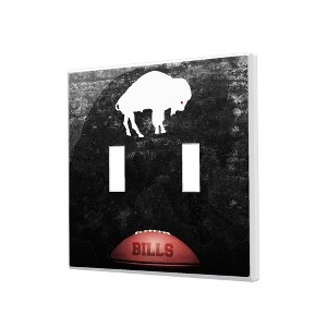 NFL AFC Historic Teams Legendary Hidden-Screw Light Switch Plate for Double Toggle - 1 of 4