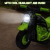Acekool 6V Kids Bubble Motorcycle Ride-On Toy with Music, LED Light & Pedal Control - 3 of 4