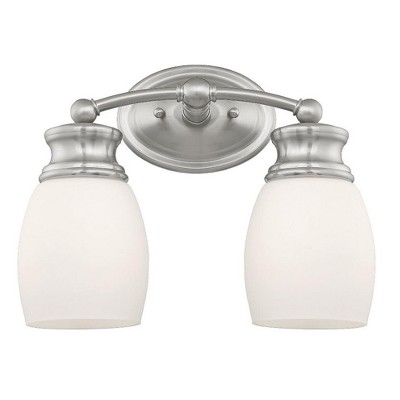 Savoy House Elise 2 - Light Vanity in  Satin Nickel