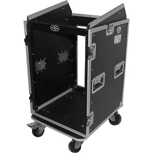 ProX T-16MRSS 16U Rack x 10U Top Mixer DJ Combo Flight Case Black - 1 of 4