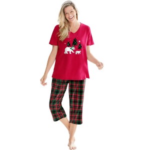 Dreams & Co. 2-Piece Capri PJ Set - 1 of 4