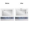 Amanti Art Mirror Makeover Bathroom Mirror Frame Border Kit - Fully Assembled Peel and Stick Frame - Mirror NOT Included - Cabinet White Narrow Trim - 4 of 4