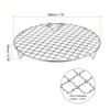 Unique Bargains Stainless Steel Round Cross Wire Barbecue Grill with Legs - 2 of 4