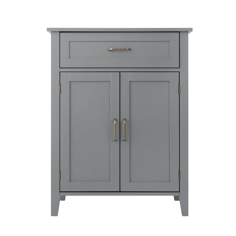 Mercer Mid Century Modern Wooden Floor Storage Cabinet Gray - Elegant Home Fashions, 5 of 11