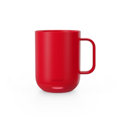 Ember Mug 2 10oz Temperature Control Smart Mug Red:Stainless Steel, Hand Wash, Includes Coaster