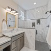 Gulches Bathroom Faucet with Pull Out Sprayer, 2 Handle 4 Inch Faucet Utility Sink Faucet, Brushed Nickel - 3 of 4