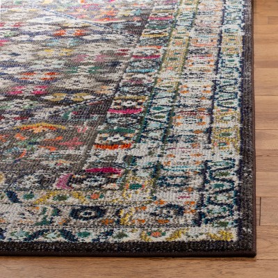 Monaco Multicolor Synthetic Boho-Chic Area Rug